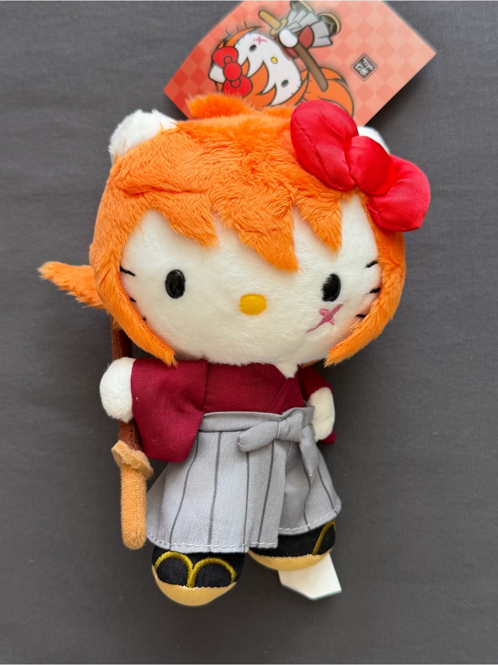 SanrioX Rurouni Kenshin Hello Kitty Himura Kenshin costume plush/keychain